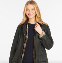 Load image into Gallery viewer, Barbour Women Beadnell Wax Jacket Olive
