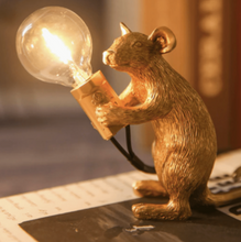 Load image into Gallery viewer, Homerely Gold Mice Night Light
