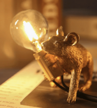 Load image into Gallery viewer, Homerely Gold Mice Night Light
