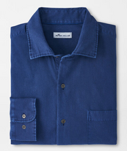 Load image into Gallery viewer, Peter Millar Shirt Mountainside Woven Sport Shirt Atlantic Blue
