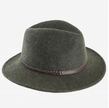 Barbour Hat Tack Fedora Olive