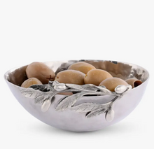 Load image into Gallery viewer, Vagabond Stainless Steel Olive Bowl with Pewter Design
