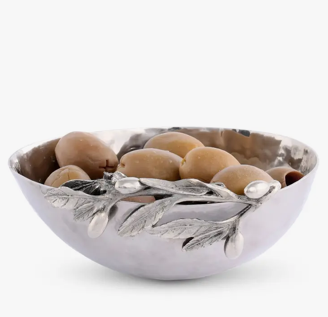Vagabond Stainless Steel Olive Bowl with Pewter Design