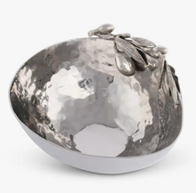 Load image into Gallery viewer, Vagabond Stainless Steel Olive Bowl with Pewter Design
