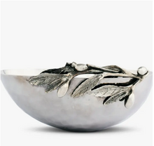 Load image into Gallery viewer, Vagabond Stainless Steel Olive Bowl with Pewter Design
