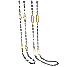 Load image into Gallery viewer, Deborah Grivas Matte Gold Station Layer Necklace
