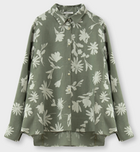 Load image into Gallery viewer, Rosso35 Printed Linen Shirt Sage Green
