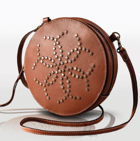 Urban Equestrian Cavalier Leather Crossbody Chestnut