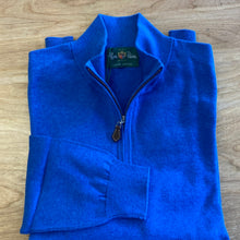 Load image into Gallery viewer, Alan Paine Selhurst Half Zip Sweater Regata Blue
